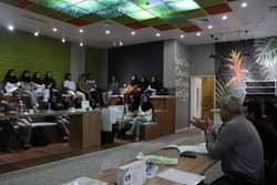 جلسه هماهنگی دانشجویان برای همکاری در جشنواره از ایده تا ثروت برگزار شد 